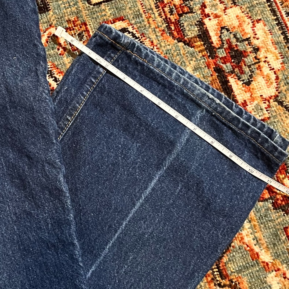 Levis Orange Tab 575 Flare Bell Bottom Jeans 38 (35)X 32 Vintage Great Condition - Picture 13 of 14